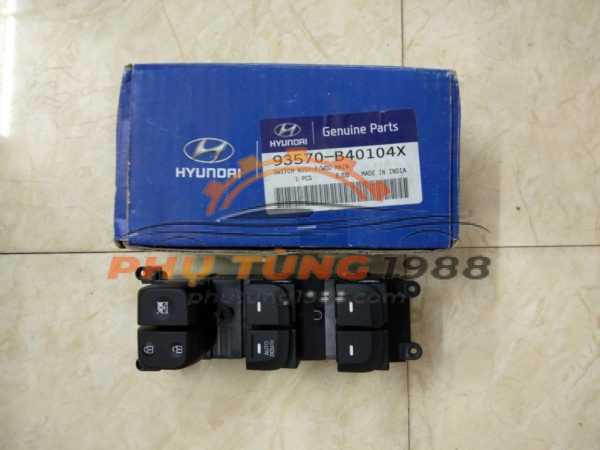 Công tắc lên xuống kính tổng Hyundai i10 Grand 2014-2016 chính hãng mã 93570B40104X