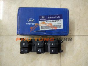 Công tắc lên xuống kính tổng Hyundai i10 Grand 2014-2016 chính hãng mã 93570B40104X