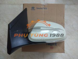 Gương chiếu hậu trái bản đủ có xin nhan có sấy Hyundai i10 Grand 2014-2016 chính hãng mã 87610B4180