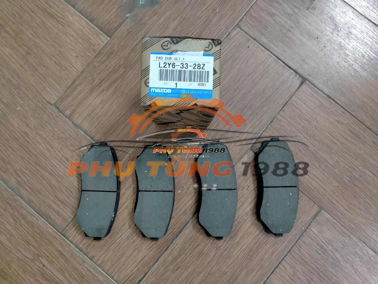 Má phanh trước Mazda CX-9 2010 chính hãng mã L2Y63328Z Má phanh trước Mazda CX-9 2010 chính hãng mã L2Y63328Z