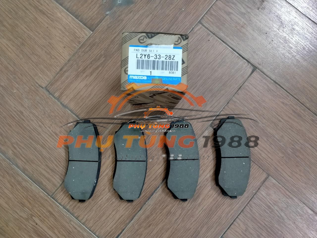 Má phanh trước Mazda CX-9 2010 chính hãng mã L2Y63328Z Má phanh trước Mazda CX-9 2010 chính hãng mã L2Y63328Z